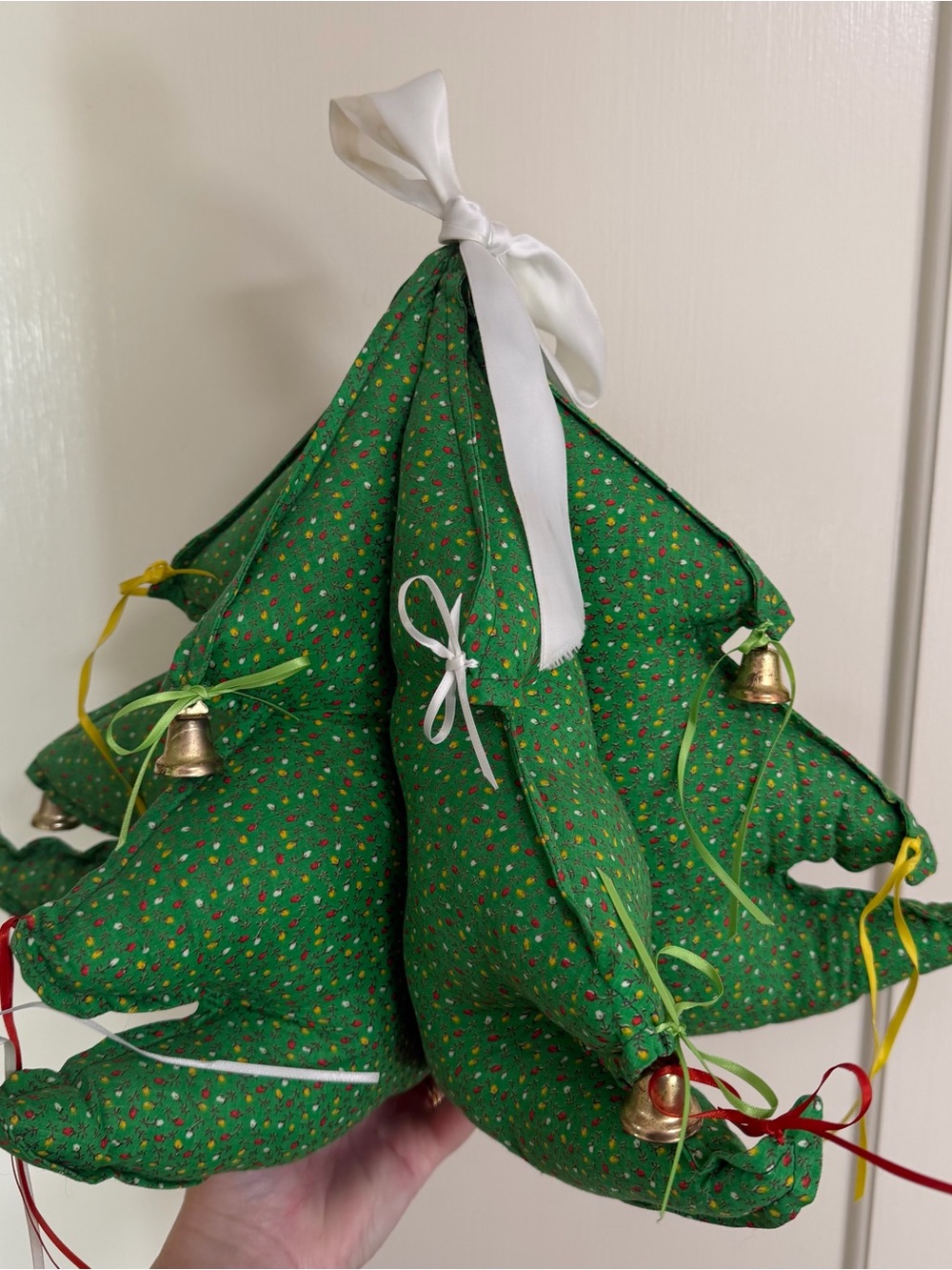 vintage handmade tabletop christmas tree decoration